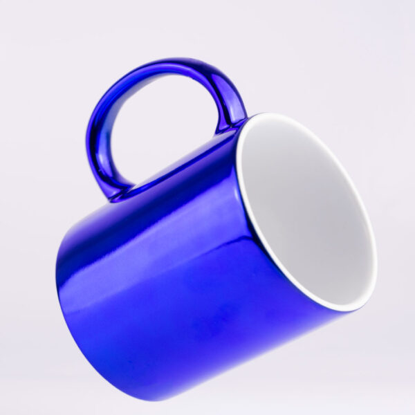 Mug Espejo Metalizado Azul 11 oz para Sublimación - Imagen 2