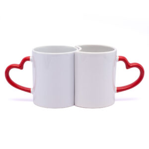Mug Pareja Oreja De Corazon Rojo