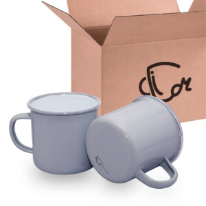 Mug Peltre Gris Borde Gris Caja X36 Und