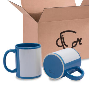 Mug Recuadro Azul Claro Caja X36 Und