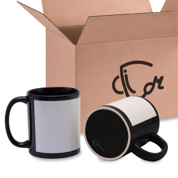 Mug Recuadro Negro Caja X36 Und
