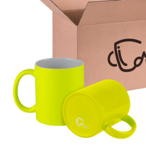 Mug Neón 11 Oz Amarillo Caja X36 Und
