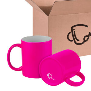 Mug Neón 11 Oz Fucsia Caja X36 Und
