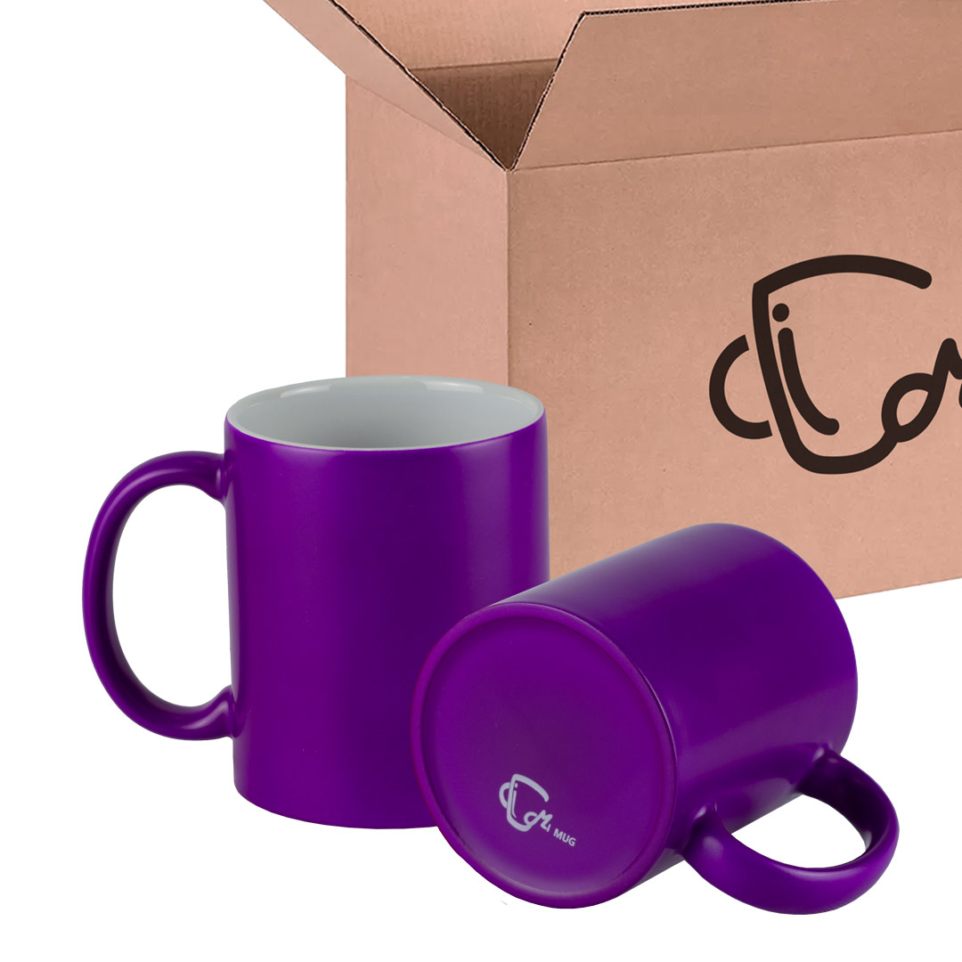 Mug Neón 11 Oz Morado Caja X36 Und