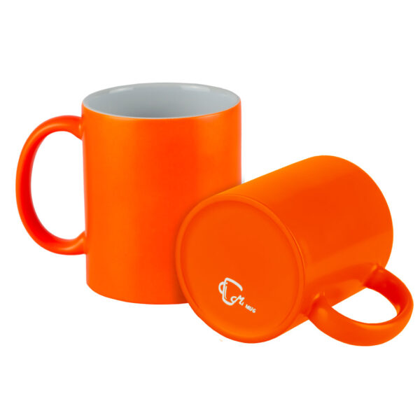 Mug Neón 11 Oz Naranja