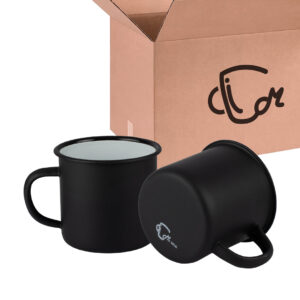 Mug Peltre Mágico Negro Mate Caja X36 Und