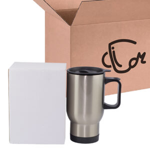 Termo Carro Plateado 16 Oz Caja X48 Und