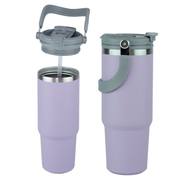 Termo Classic Flip Straw Tumbler Lila - Imagen 5