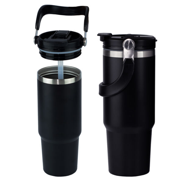 Termo Classic Flip Straw Tumbler Negro - Imagen 5