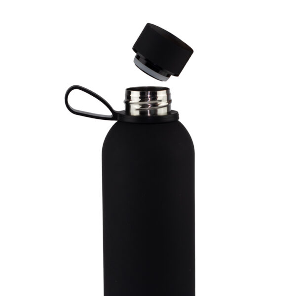 Termo Aislante Con Manija En Silicona 16 Oz Negro Mate - Imagen 5