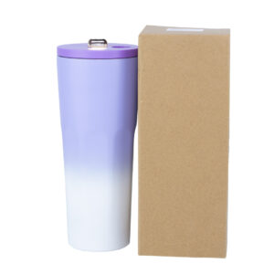 Termo Doble Pitillo Acero Inoxidable Lila