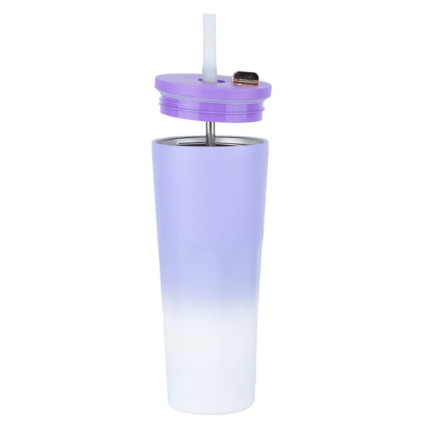 Termo Doble Pitillo Acero Inoxidable Lila - Imagen 4