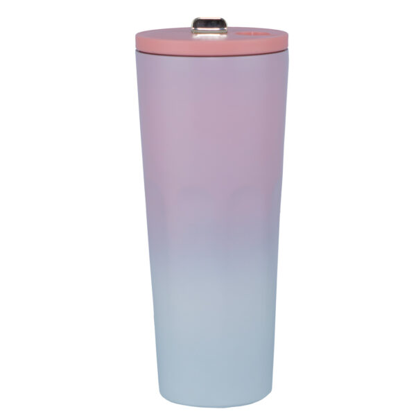 Termo Doble Pitillo Acero Inoxidable Rosa - Imagen 2