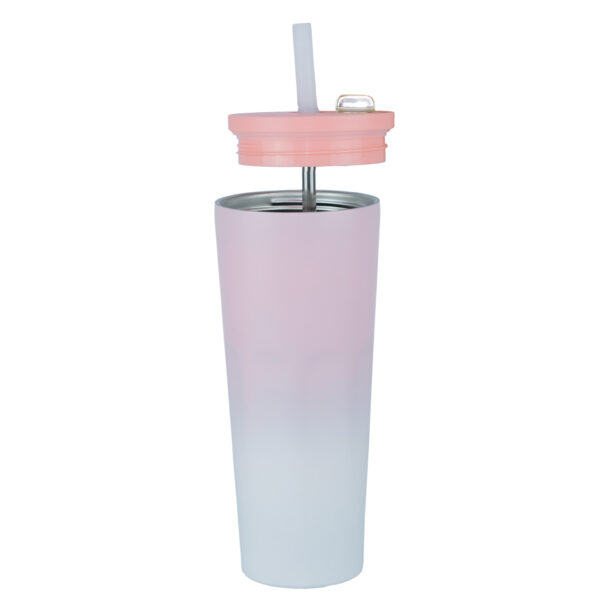 Termo Doble Pitillo Acero Inoxidable Rosa - Imagen 4