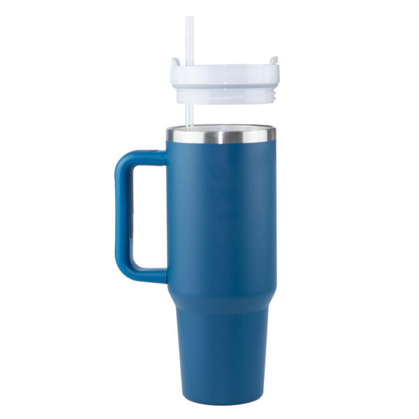 Termo Tumbler Pitillo Con Manija 40 Oz Azul Profundo - Imagen 3
