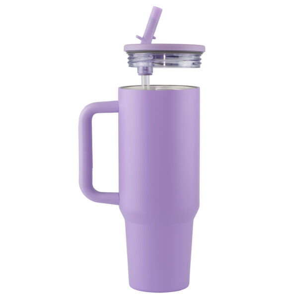 Termo Sport Bombilla Con Manija Acero Inoxidable 40 Oz Lila - Imagen 3