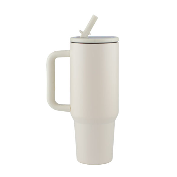 Termo Sport Bombilla Con Manija Acero Inoxidable 40 Oz Marfil - Imagen 2