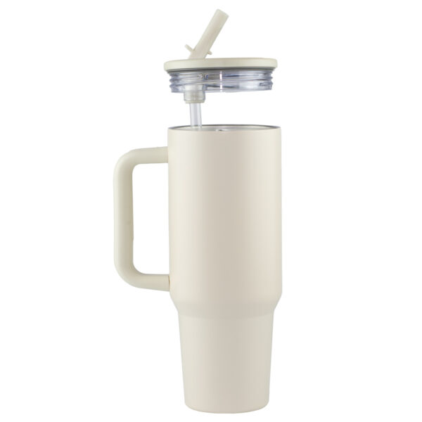 Termo Sport Bombilla Con Manija Acero Inoxidable 40 Oz Marfil - Imagen 3