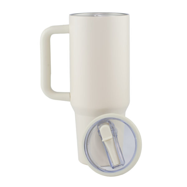 Termo Sport Bombilla Con Manija Acero Inoxidable 40 Oz Marfil - Imagen 4