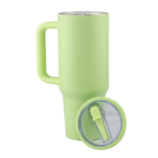Termo Sport Bombilla Con Manija Acero Inoxidable 40 Oz Verde Manzana - Imagen 4