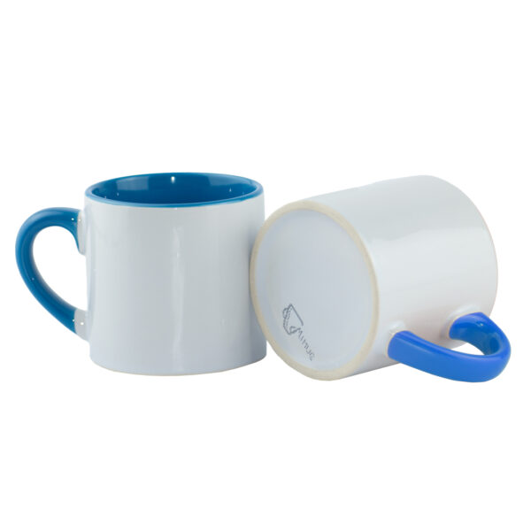 Mini Mug Azul Claro de 6 oz Color Interno y Oreja Para Sublimar CajaX48 und - Imagen 3
