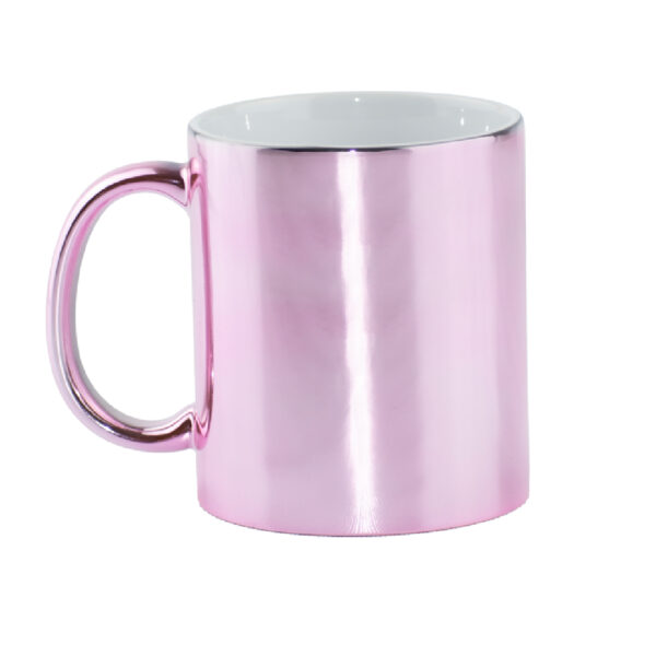 Mug Espejo Metalizado Rosado 11 oz para Sublimación - Imagen 2