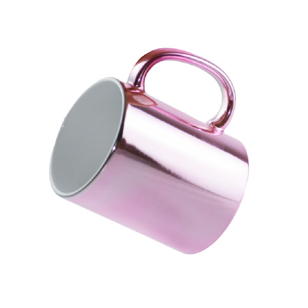 Mug Espejo Metalizado Rosado 11 oz para Sublimación - Imagen 3